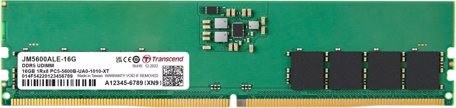 Transcend DIMM 16GB DDR5-5600, paměť
