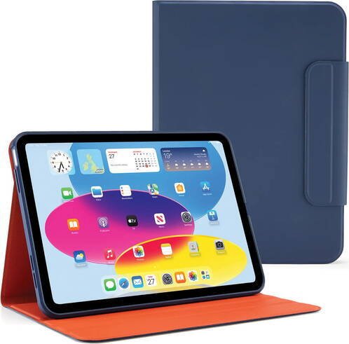 Pipetto Otočné pouzdro Origami No5 Folio, tmavě modré - iPad (A16) / iPad (2022)