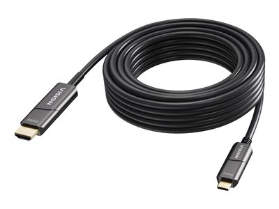 VISION 15m Black USB-C to HDMI 4K Cable