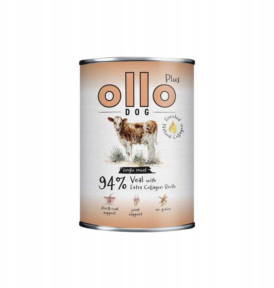 OLLO Plus Collagen Veal - vlhké krmivo pro psy - 400g