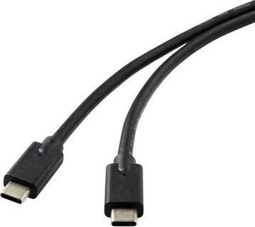MicroConnect Kabel USB USB-C - USB-C 1 m černý (DOCKUSB3.2CC1)