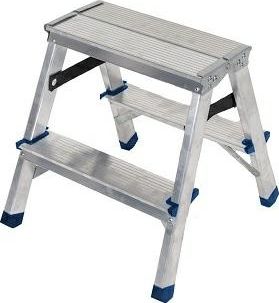 AWTools AW ŽEBŘÍKOVÁ STOLIČKA 2 SCHODY 150 KG AW23025