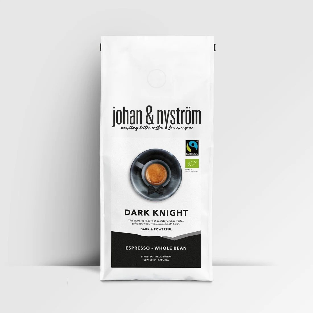 Johan & Nyström - Dark Knight Espresso zrnková káva 500 g