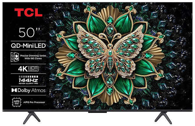 TCL 50C61K televizor 127 cm (50 ) 4K Ultra HD Smart TV Wi-Fi Metalická