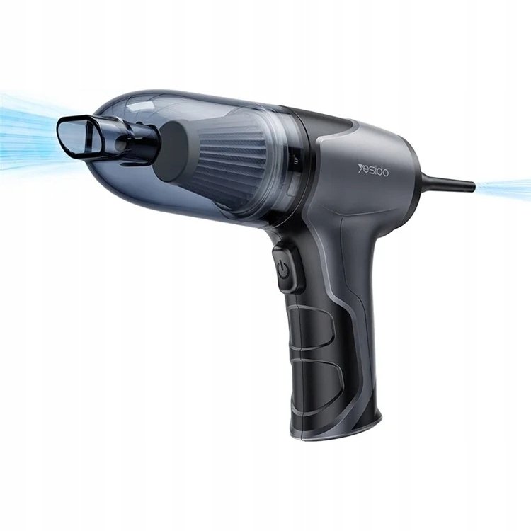 Yesido Autovysavač VC08 2v1 4000 mAh, 10000 Pa, ČERNÁ
