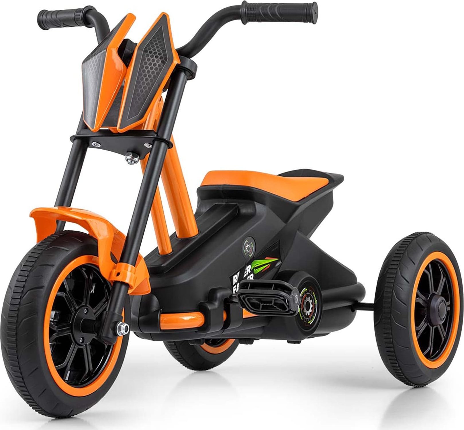 Dětská šlapací motokára Go-kart Milly Mally Rider oranžová