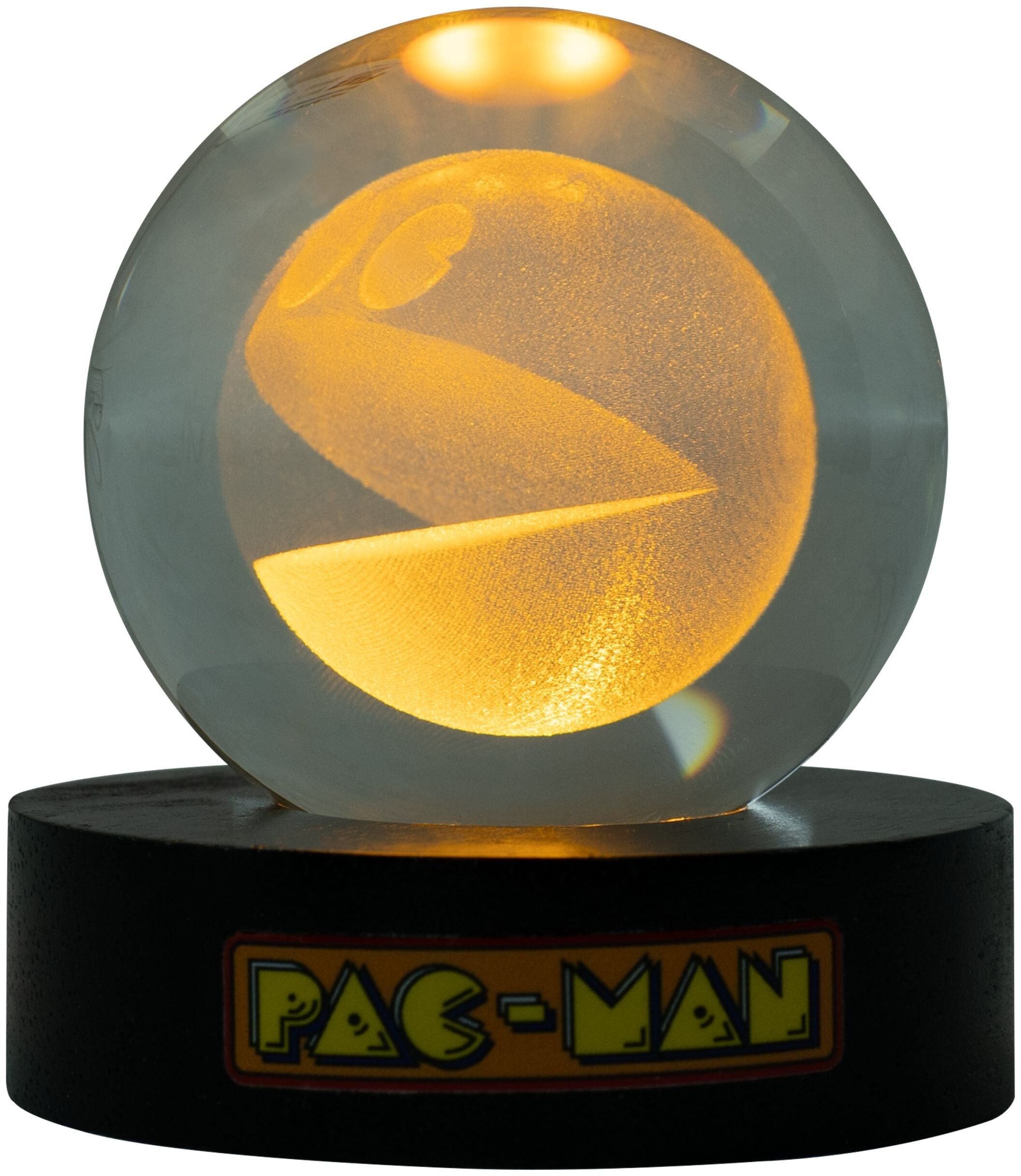 NoName Pac-Man křišťálová koule retro LED stolní lampa USB pro hráče 8cm / 320097