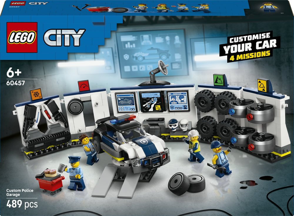 LEGO CITY 60457 Garáž pro policejní vozy na míru
