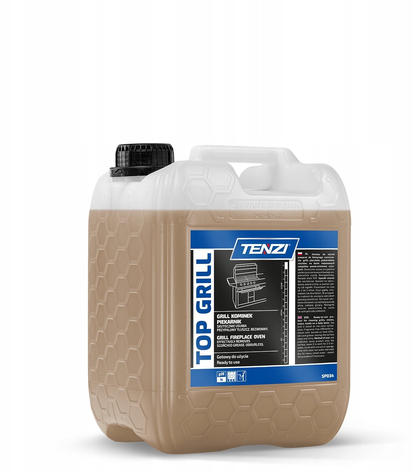 Tenzi Tekutý čistič na připálené grily, trouby a rošty TENZI, Top Grill, 5l