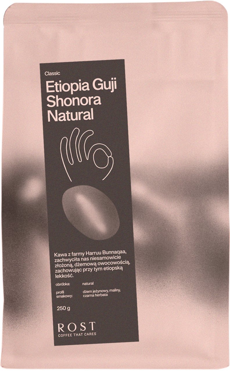 ROST ROST zrnková káva Etiopie Guji Gemechu Shonora Filter 250 g