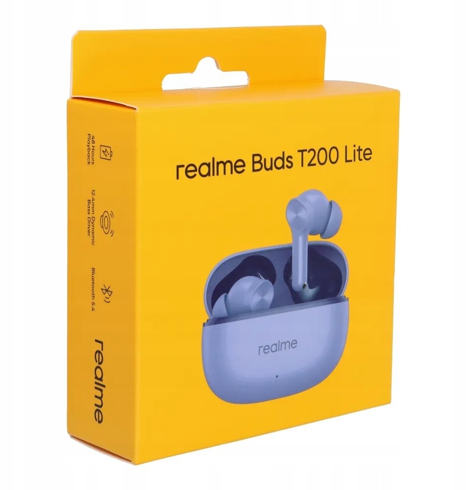 Realme Bezdrátová sluchátka T200 Lite fialová