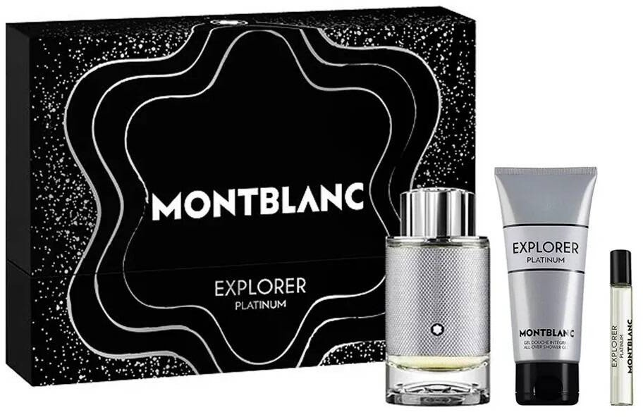 Mont Blanc Mont Blanc Explorer Platinum toaletní voda 100 ml + sprchový gel 100 ml
