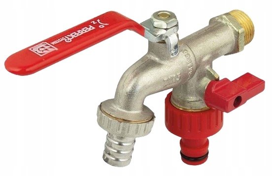 Perfexim Dvojitý kulový ventil Perfexim PHA-009 DUO G1-2 Z PN10 DN15 01-009-0150-006