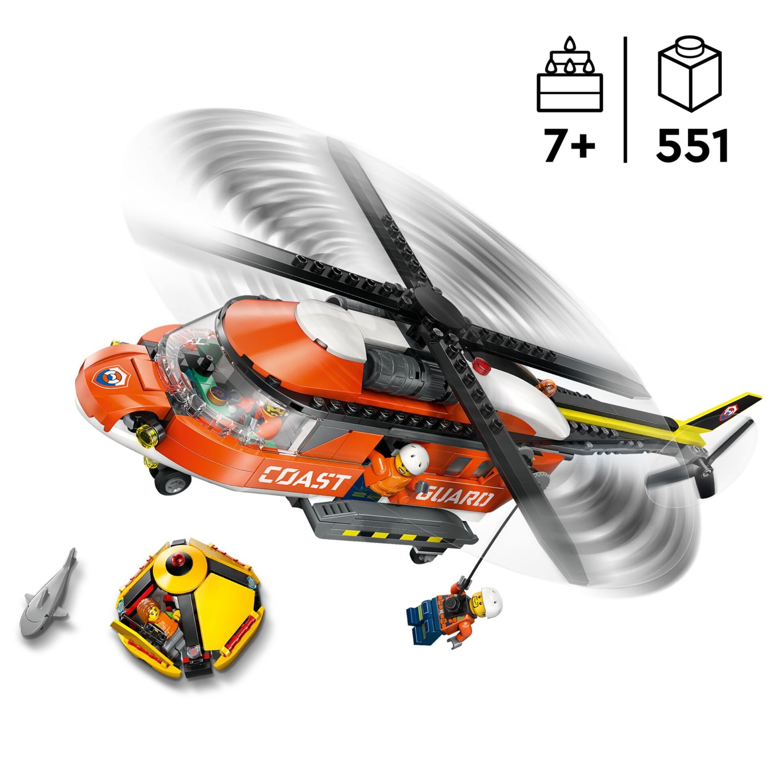 LEGO CITY 60503 Vrtulník pobřežní stráže