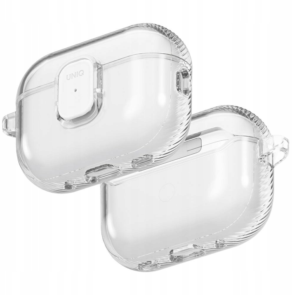 Uniq Kryt Glase Pro pro Apple AirPods Pro 3 s uzamykatelným krytem, průhledný