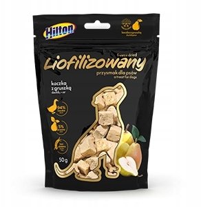 HILTON Freeze-dried treats with duck and pear - pamlsek pro psa - 50g