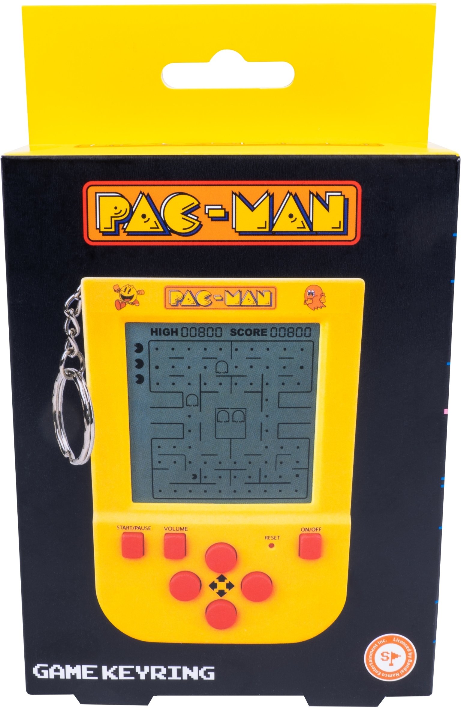 Arcade1UP Klíčenka Mini konzole Retro Pac-Man Klíčenka Kultovní arkádová hra jako dárek / 320126