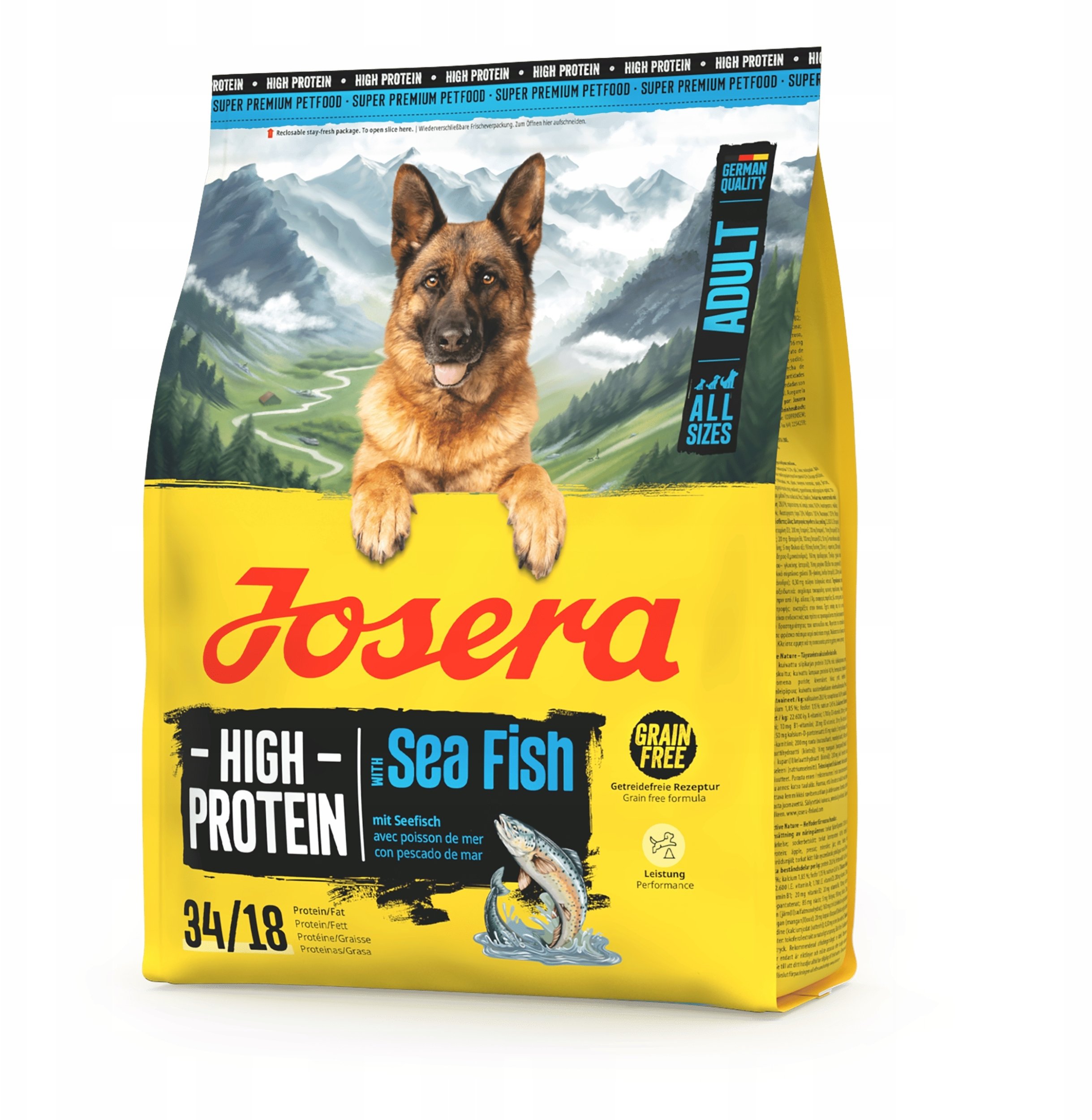 JOSERA High Protein Sea Fish - suché krmivo pro psy - 3kg