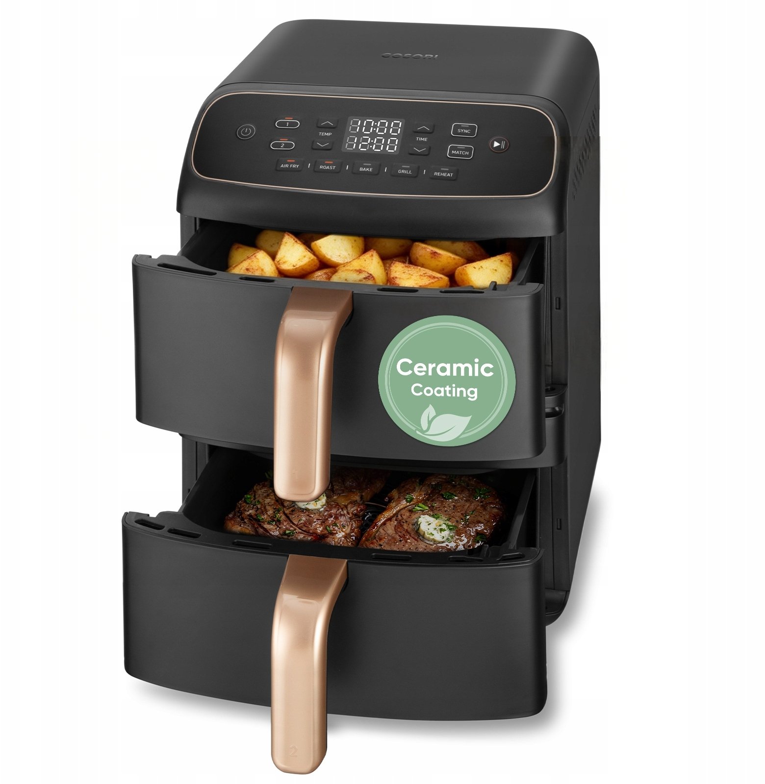 Cosori Turbo Tower Compact horkovzdušná fritéza 8,6 L černá