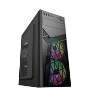 BAZAR - EUROCASE skříň ML N6-560B, ATX, 2x USB-A, 1x USB-C, 2x 120mm ARGB Fan, černá - Rozbaleno (Komplet)
