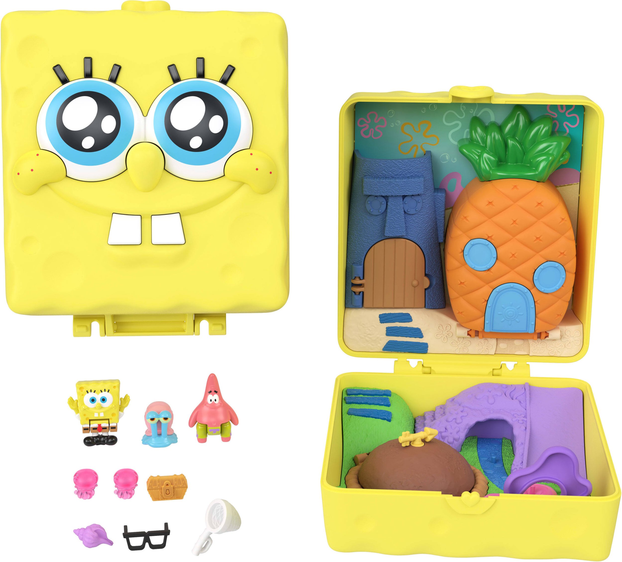 Mattel Polly Pocket - SpongeBob v kalhotách - kompaktní sada (JKC84)