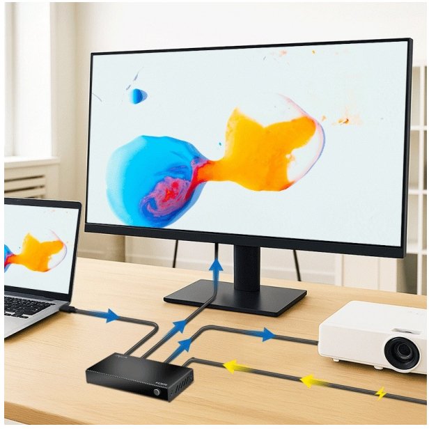 LogiLink HDMI rozbočovač, 1x2-portový 4K/60Hz