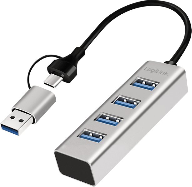 LogiLink USB 3.0 hub 4portový USB-A 5 Gb/s