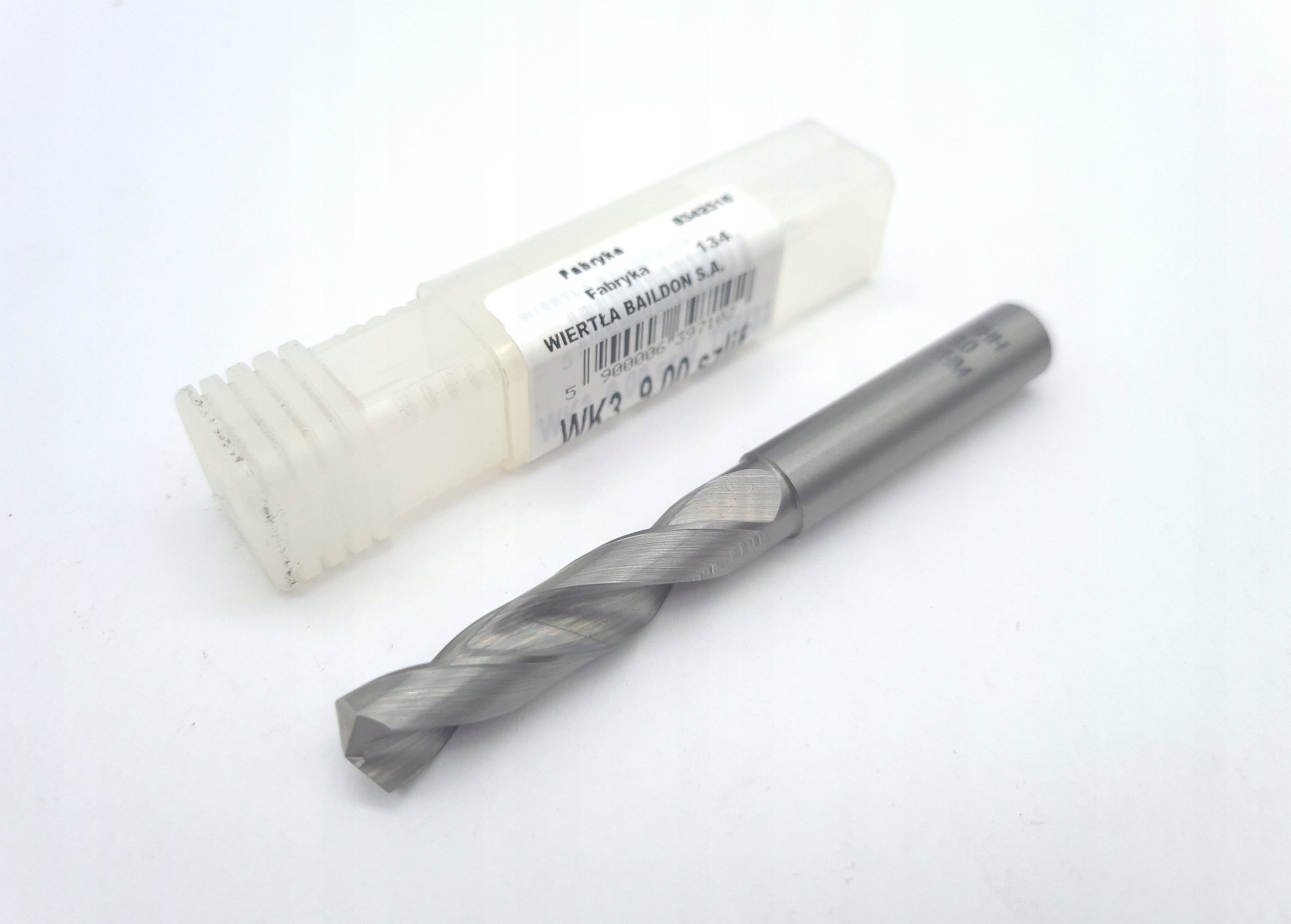 Fanar Vrták Drill Baildon z tvrdokovu DIN 6537 K WK3 9 mm, VHM TiAlN, 89-47 mm