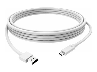Vision - Kabel USB - USB typ A (M) do 24 pin USB-C (M) - USB 3.0 - 3 A - 1 m - bílá