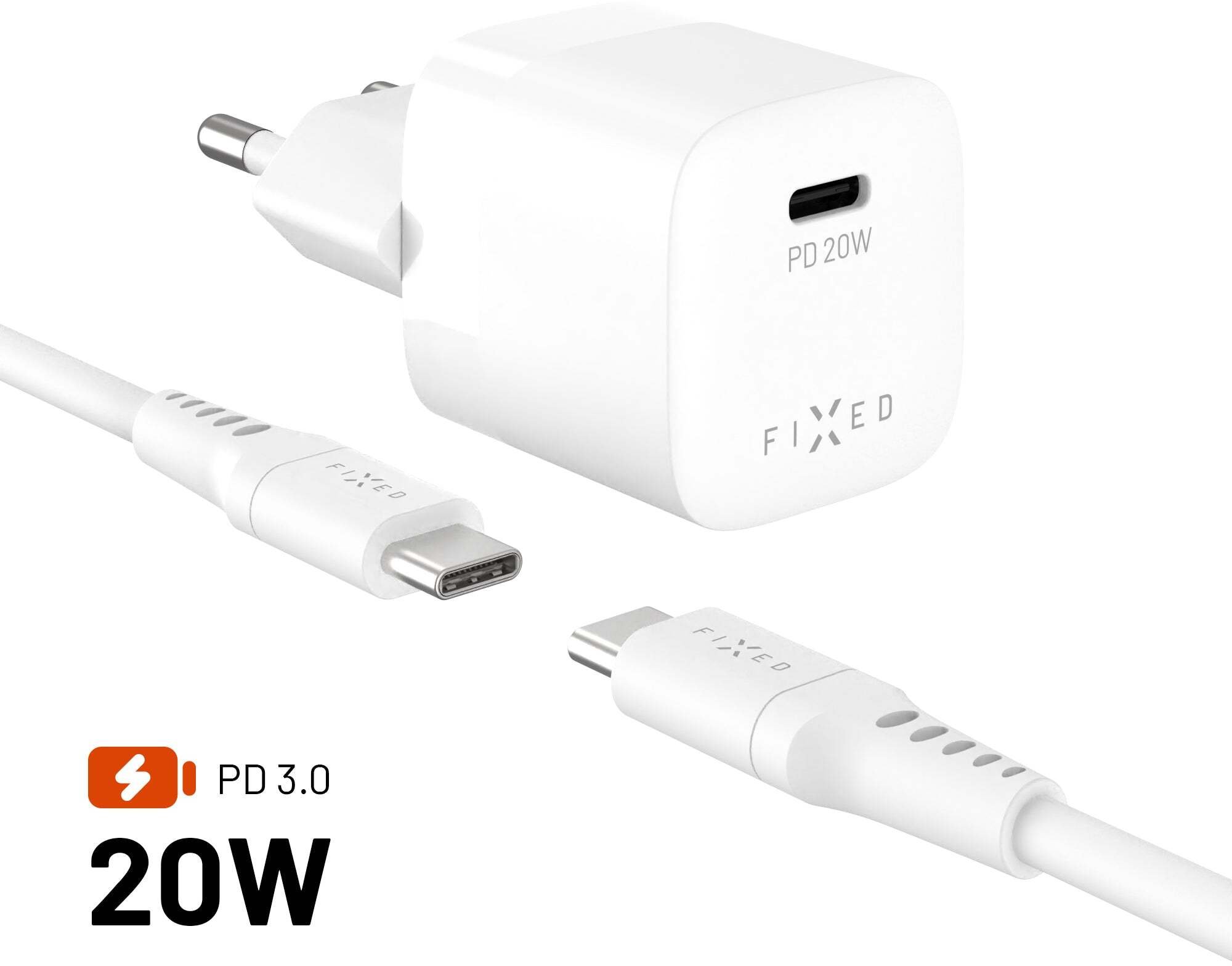 FIXED Mini USB-C 20W FIXC20M2-CC-WH