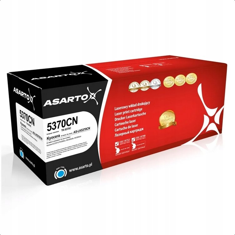Asarto Toner Toner Asarto pro Kyocera 5370CN | TK-5370C | 5000 stran | azurová