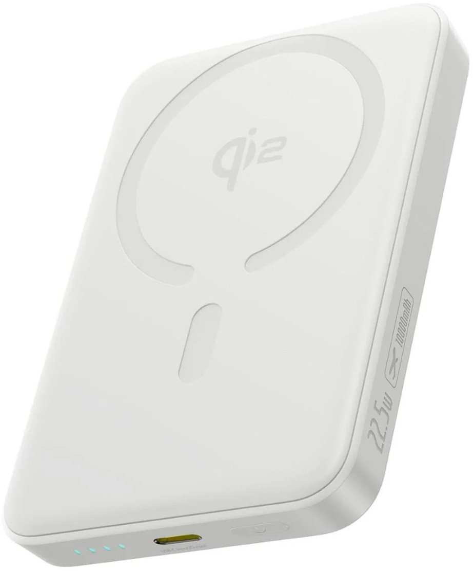 Baseus Bezdrátová powerbanka Powerbank 10000mAh 22,5W MagSafe s 30cm kabelem USB-C - bílá Bezdrátová powerbanka Baseus Powerbank 10000mAh 22,5W MagSafe s 30cm kabelem USB-C - bílá