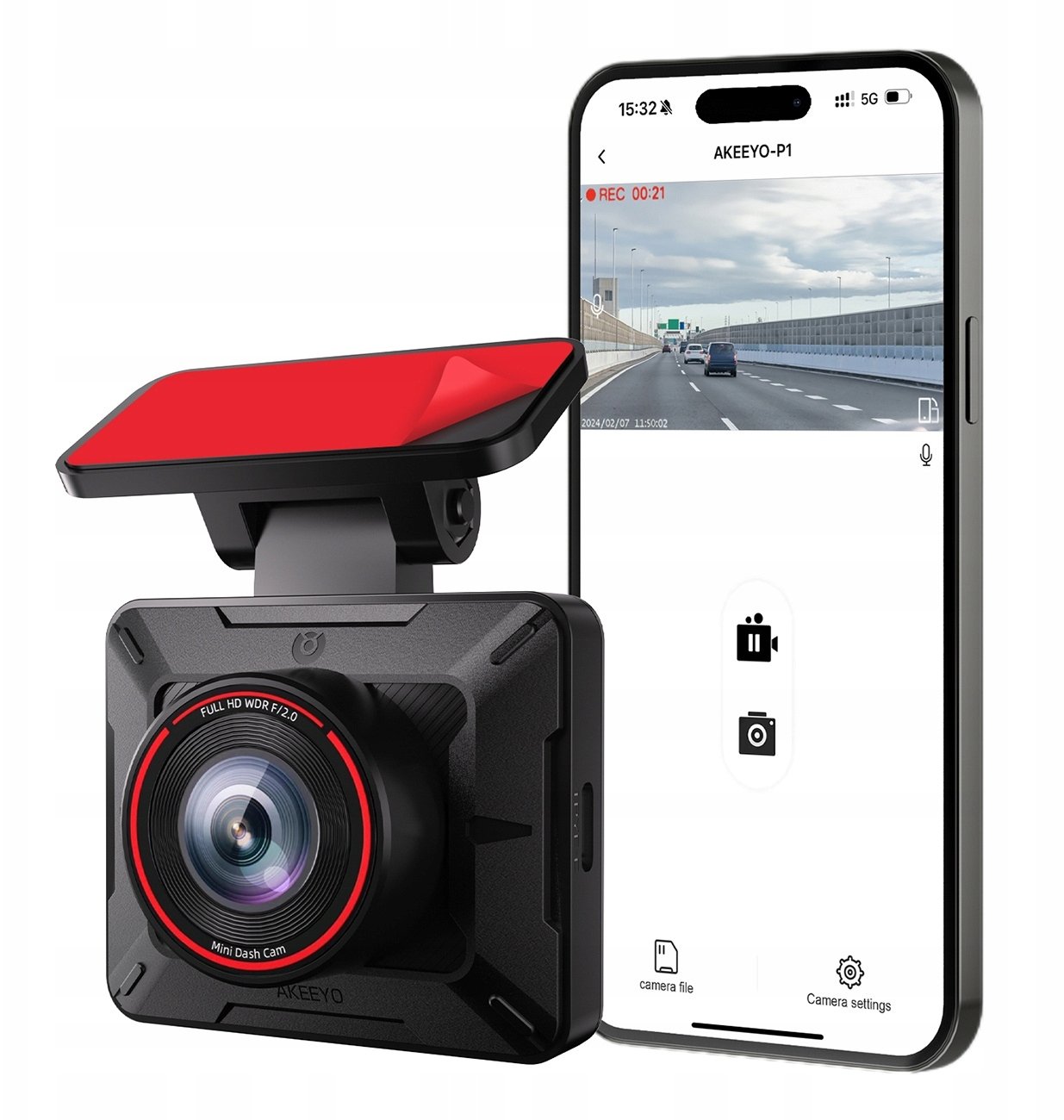 Dod Tech Autokamera AKEEYO P1 FullHD 30fps - černá