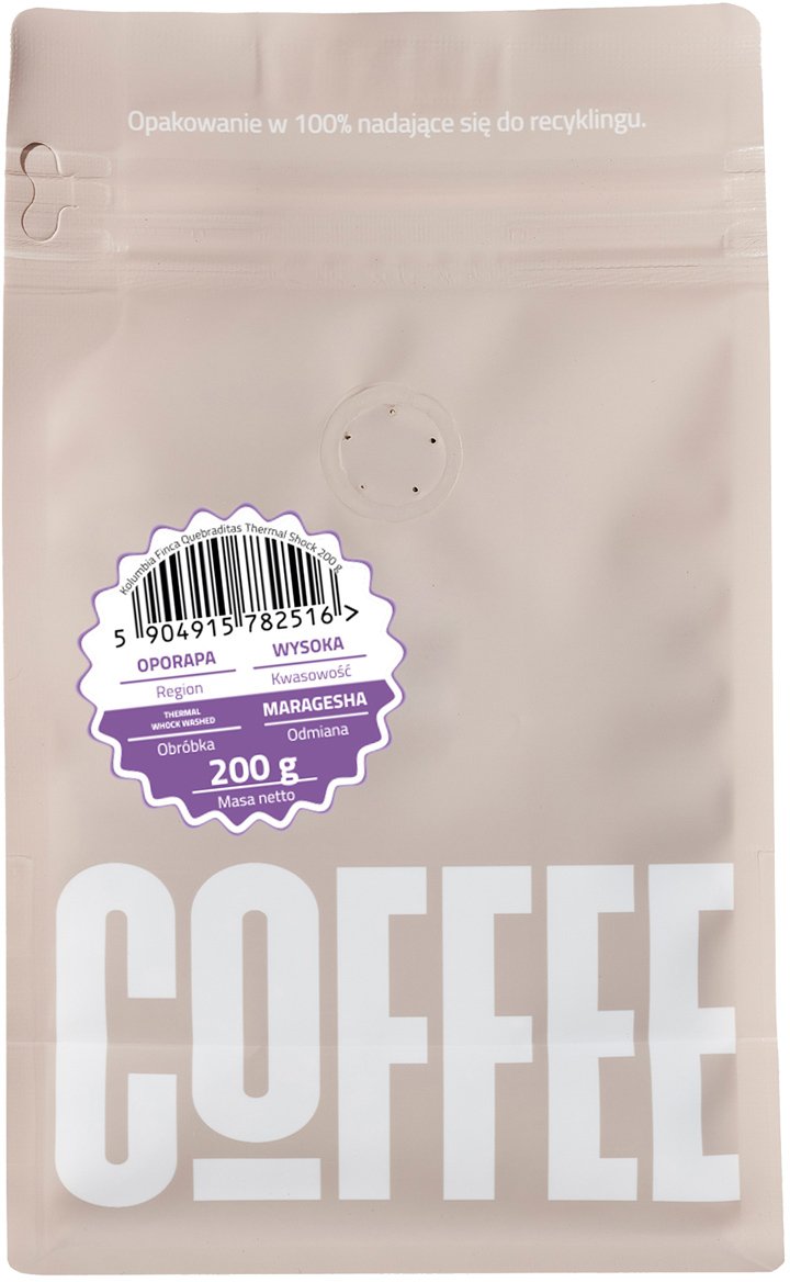 Coffeelab COFFEELAB - Kolumbijská kávová zrna Finca Quebraditas Thermal Shock Filter 200 g