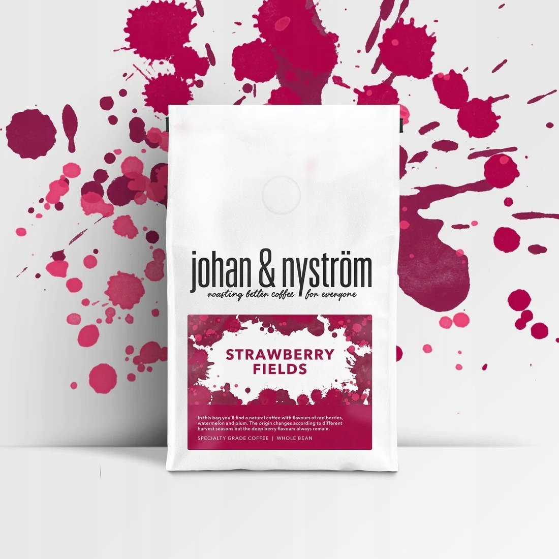 Johan & Nyström - Strawberry Fields Filtrovaná zrnková káva 250 g