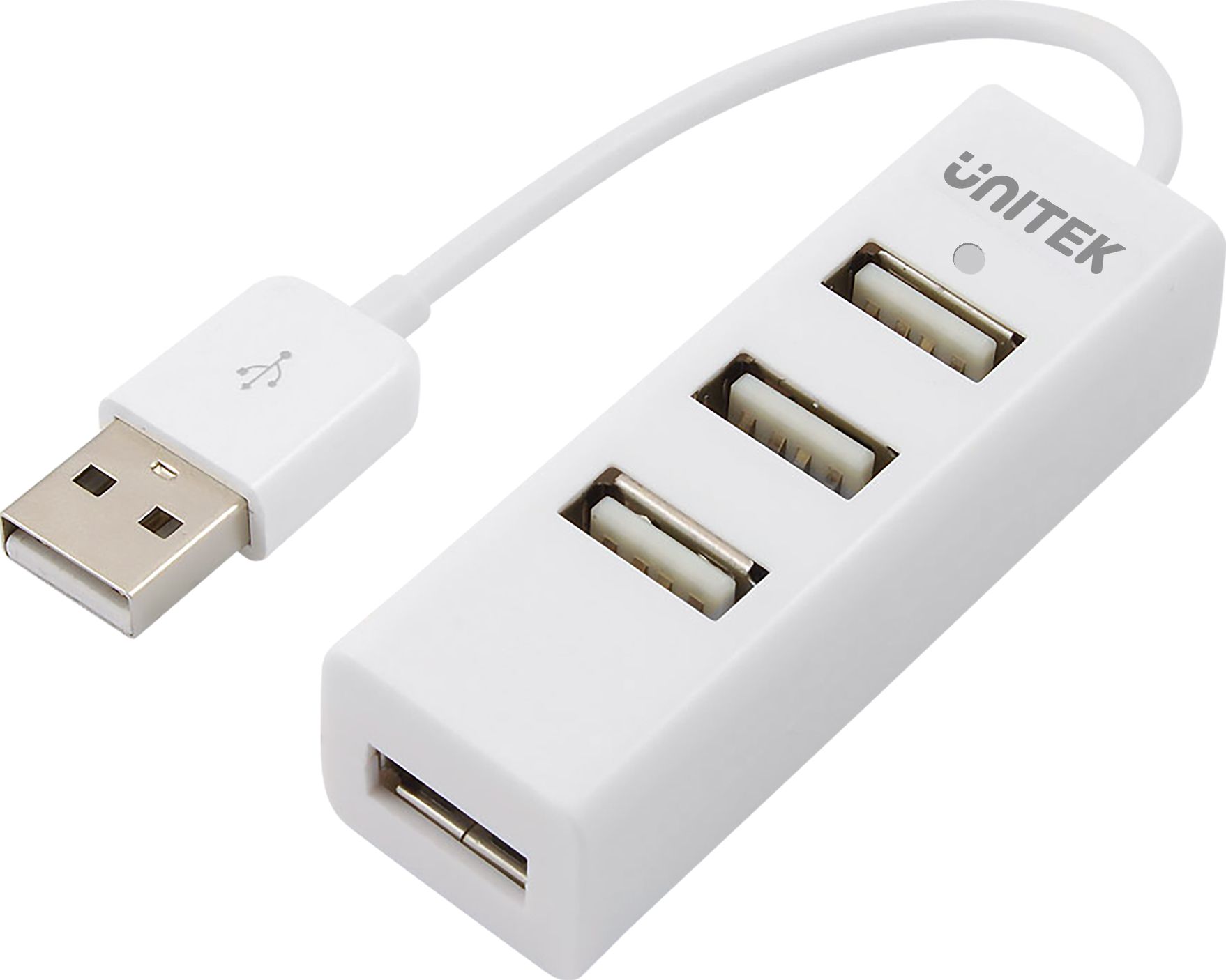 HUB USB Unitek Y-2146 4x USB 2.0 mini biely