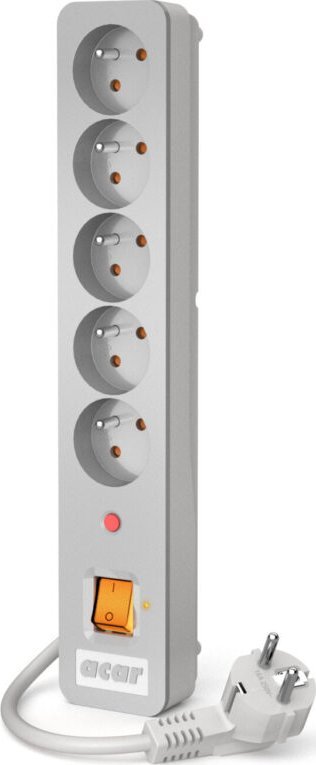HSK DATA ALP-ACARX5-----113 power extension 3 m 5 AC outlet(s) Indoor Grey