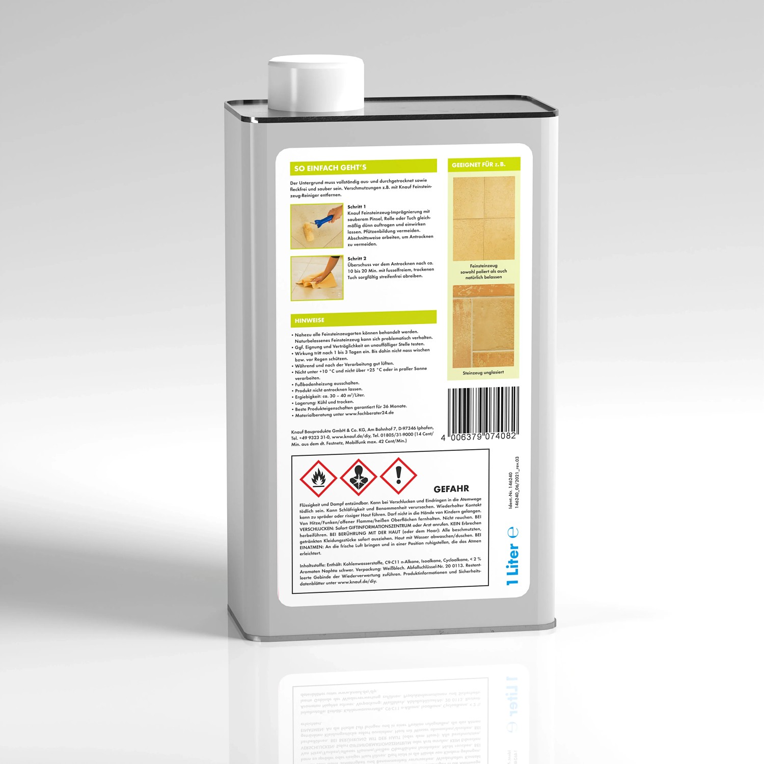 Impregnace na porcelánové dlaždice Knauf 1000 ml