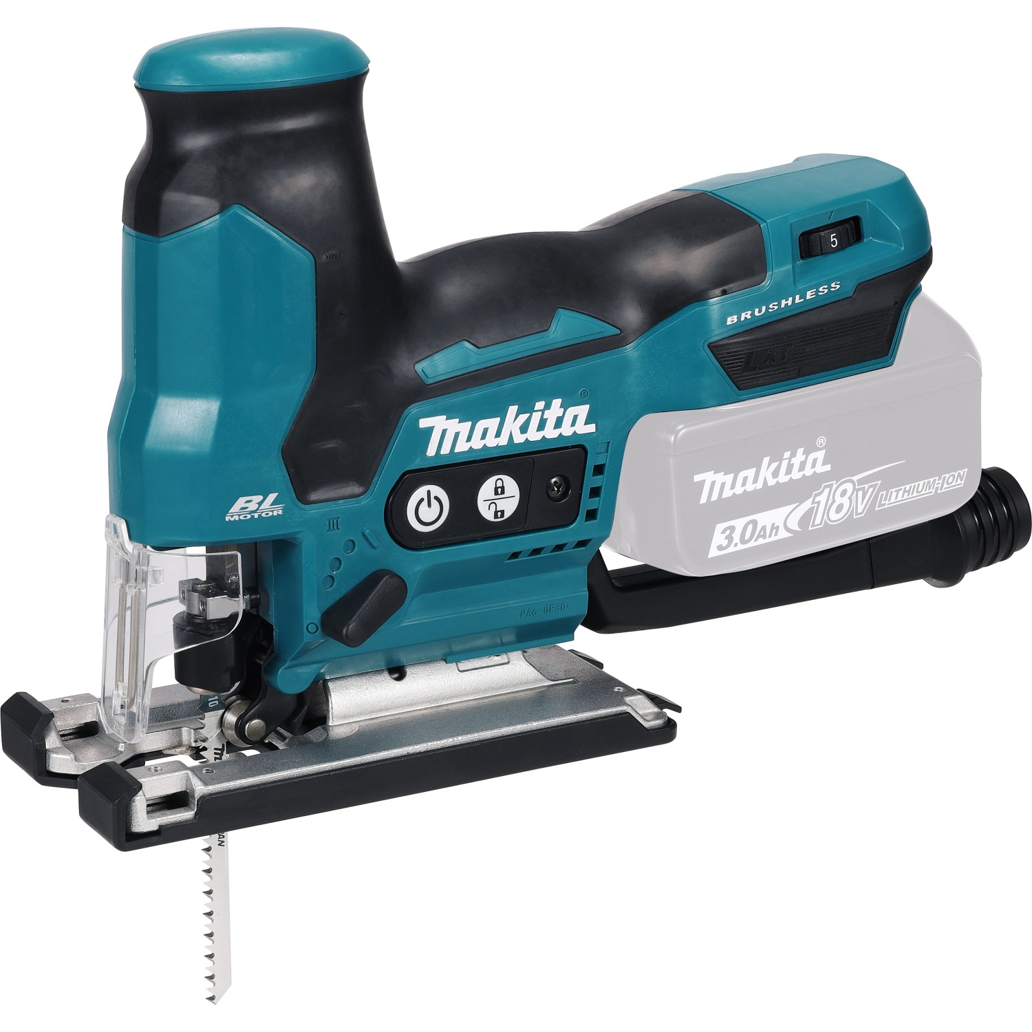 Makita akumulátorová kyvadlová přímočará pila 18 V 135 mm
