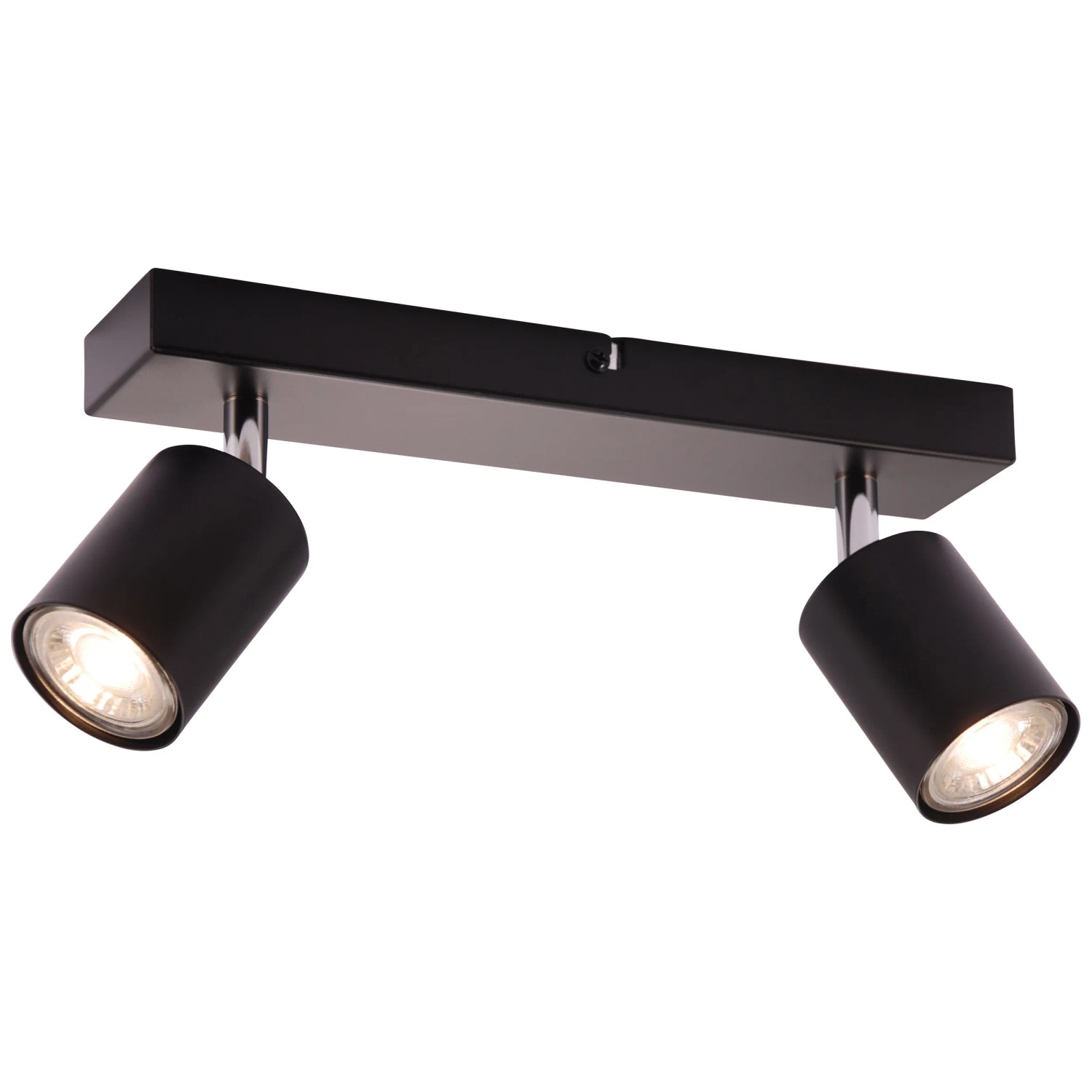 Brilantní LED stropní bodové světlo Taio 2-světlo černé 35,5 cm