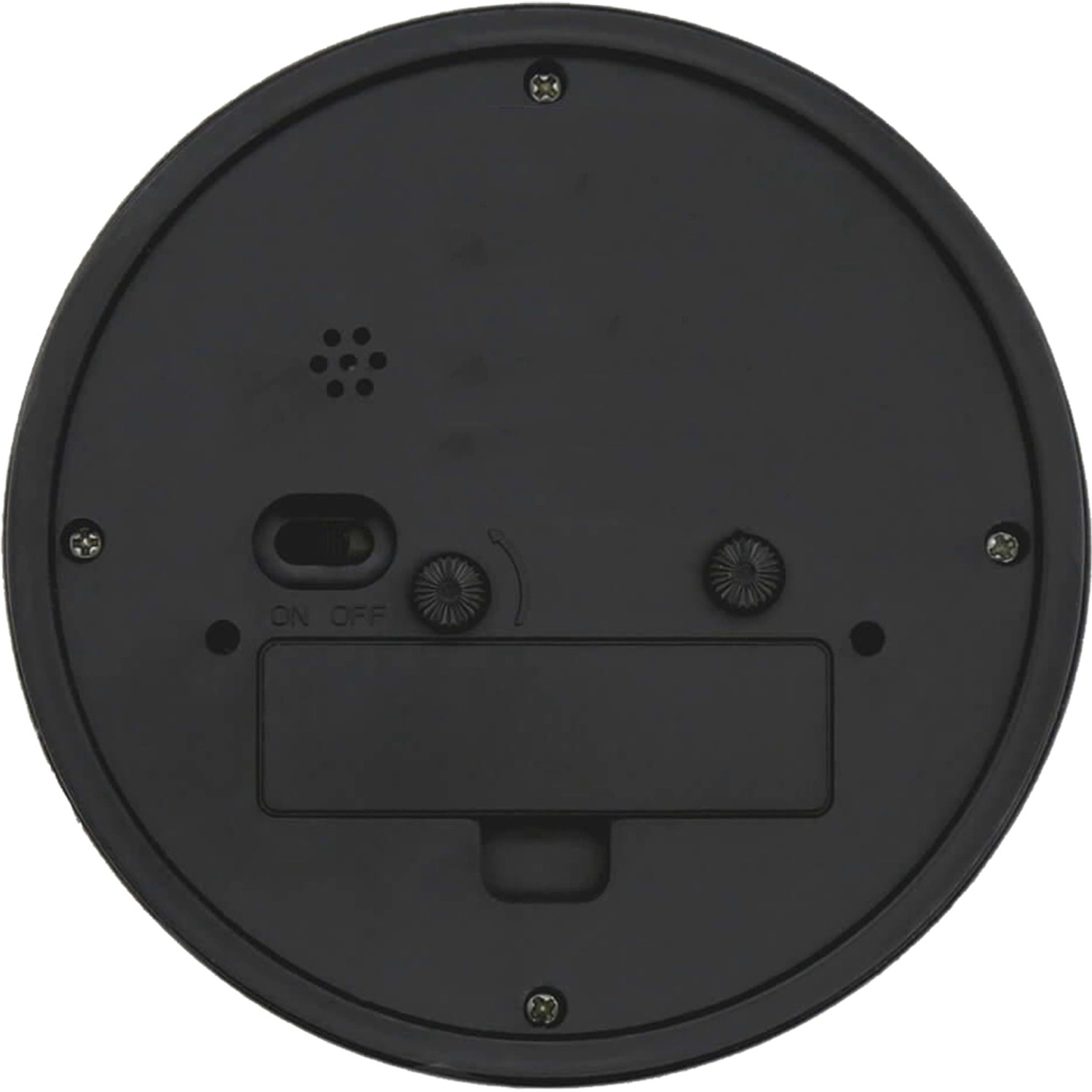 Nástěnný budík Minimalistický O 11 cm Bílý