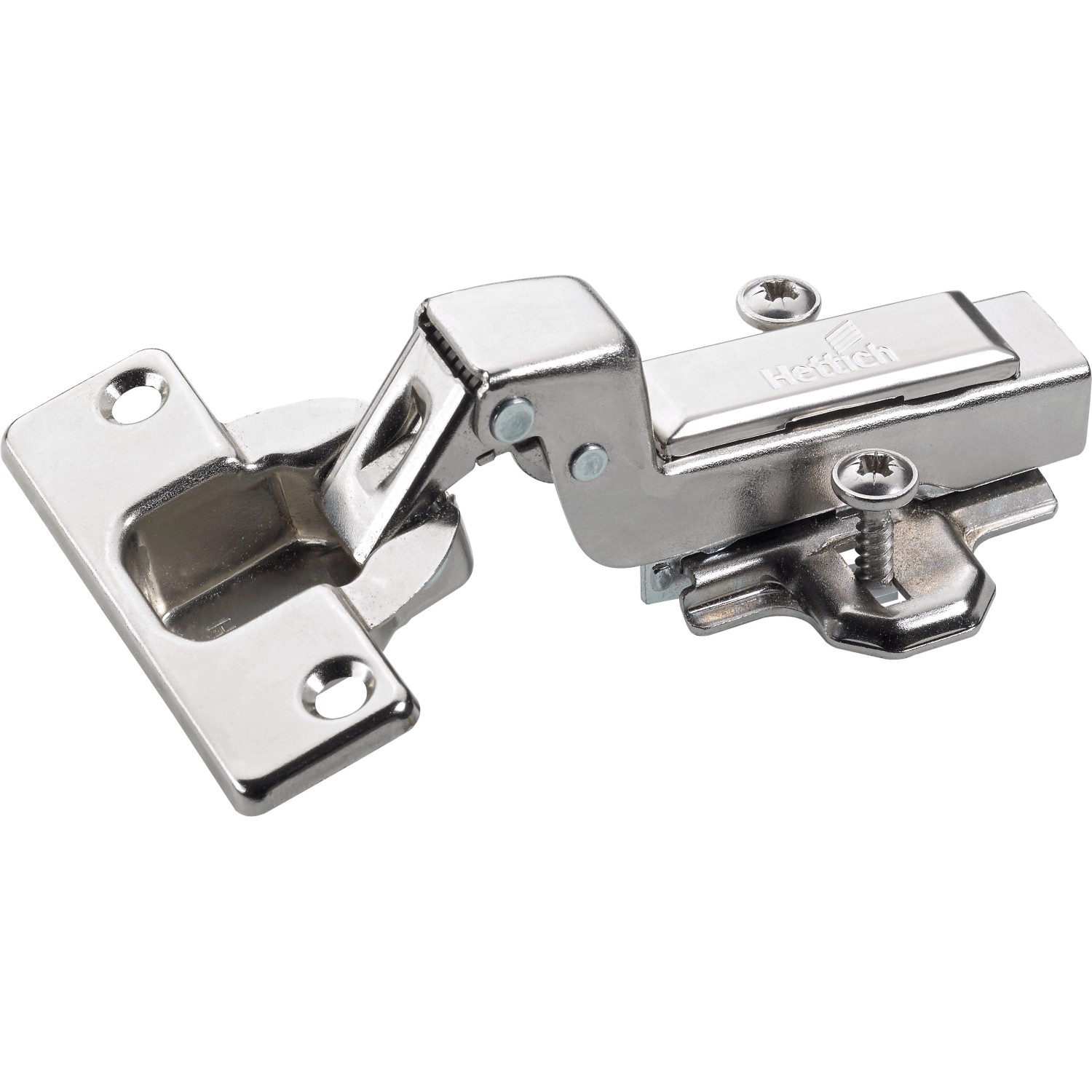 Miskový pant Hettich Intermat, montáž na klip, vložený, 15 mm - 25 mm, 12 kusů.