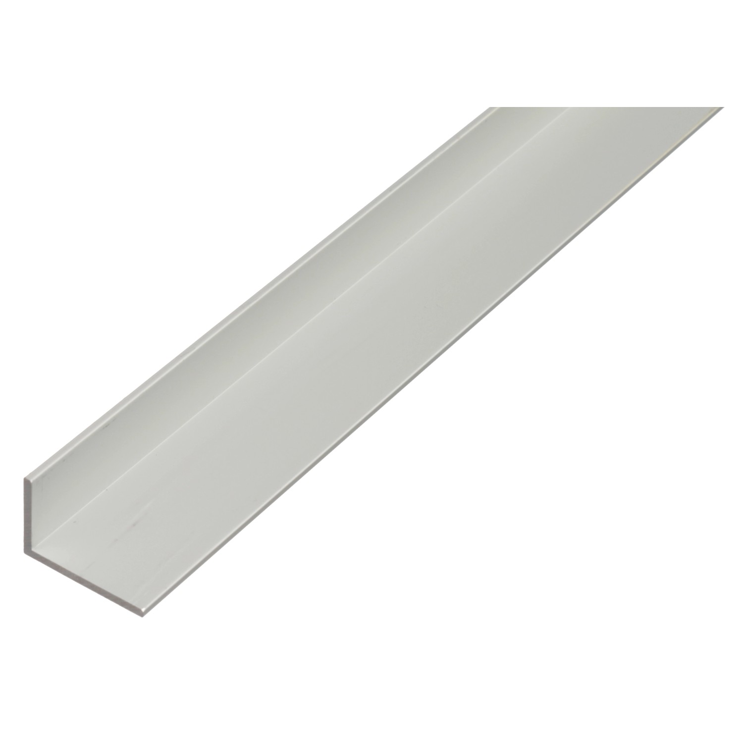 Úhlový profil s nerovnými nohami, hliník, 15 mm x 25 mm x 1000 mm, stříbrný