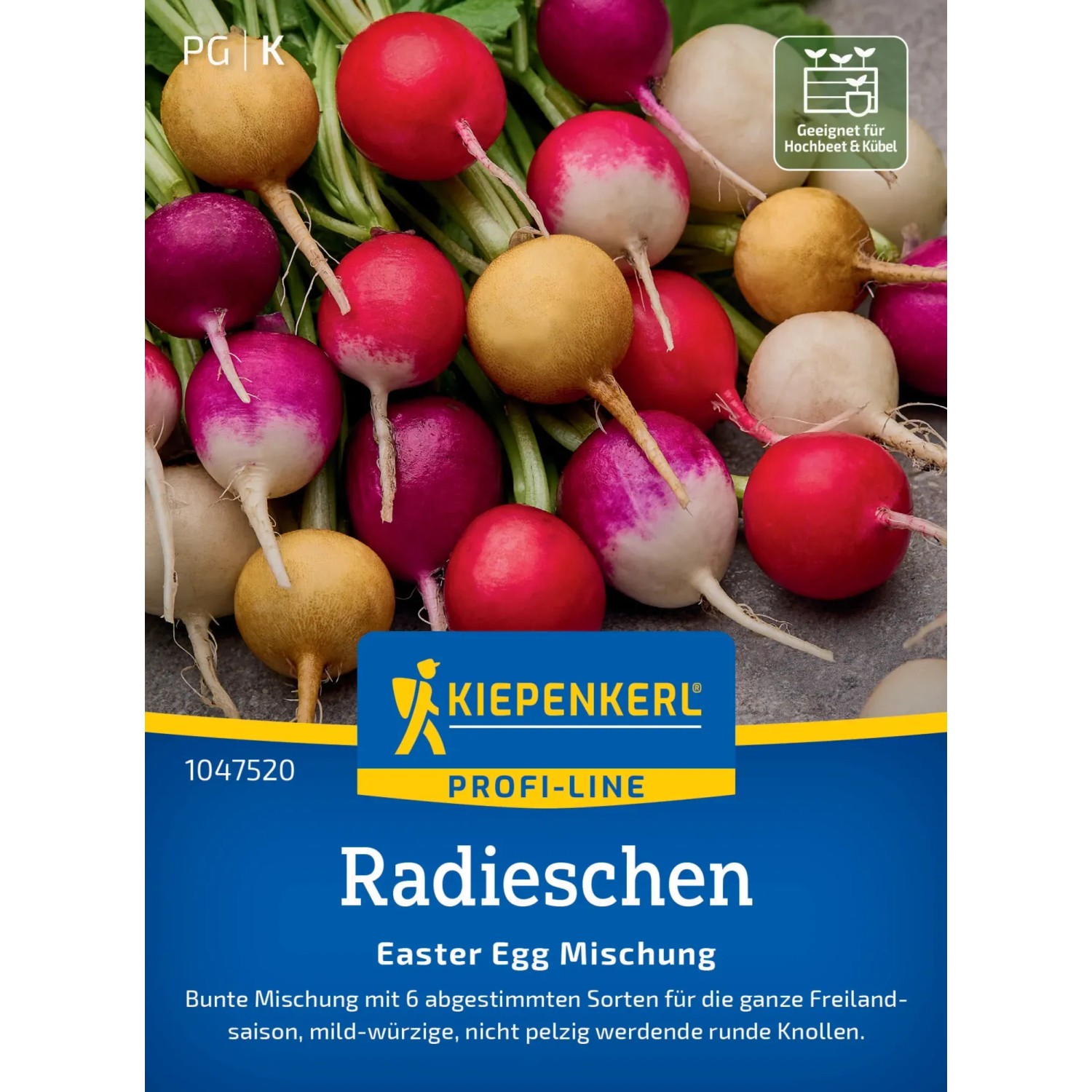 Kiepenkerl Ředkvičky  Easter Egg Mix  5 odrůd (Raphanus sativus var. sativus)
