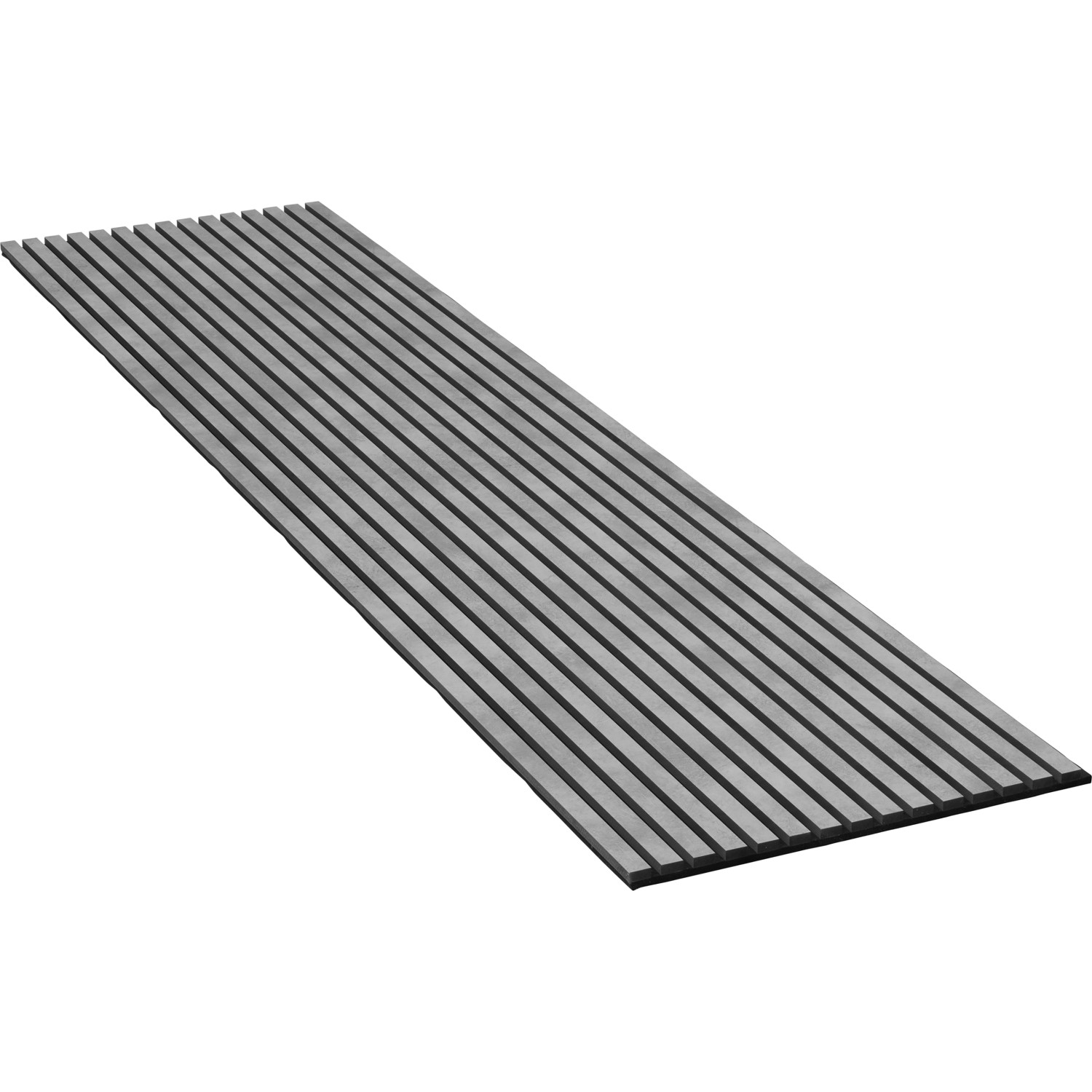 Denpanels Akustický obklad stěny, laminovaný beton šedý MDF/akustická plsť černá, 240 cm