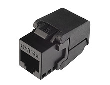 Solarix Samořezný keystone CAT5E UTP RJ45 černý SXKJ-5E-UTP-BK-SA
