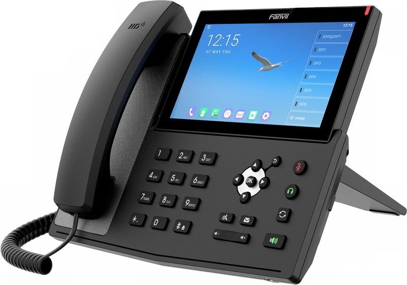 Fanvil X7A Android SIP telefon 7 bar.dotyk.displ., android 9, 20 SIP účt, 112 DSS tl.,WiFi,BT,USB