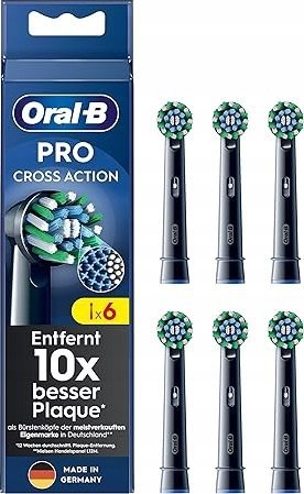 Oral-B Aufsteckbürsten   schwarz ProCrossAction CleanMaximizer6er