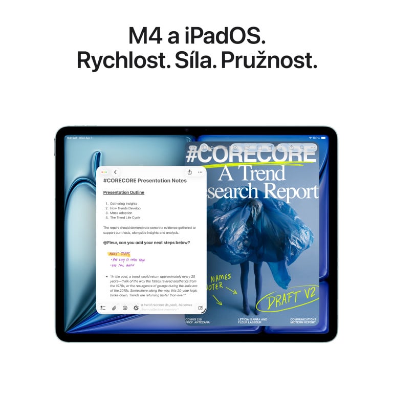 Apple iPad Air 11 palců WiFi + Cellular 256 GB Moonlight