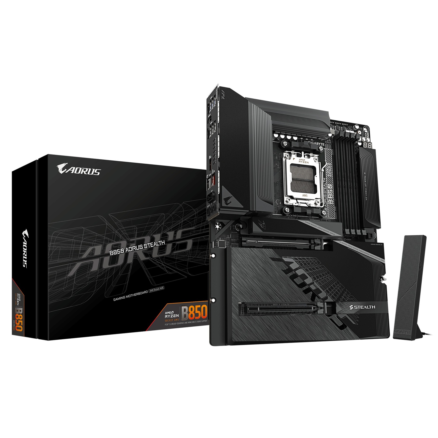 GigaByte B850 AORUS STEALTH (černá)